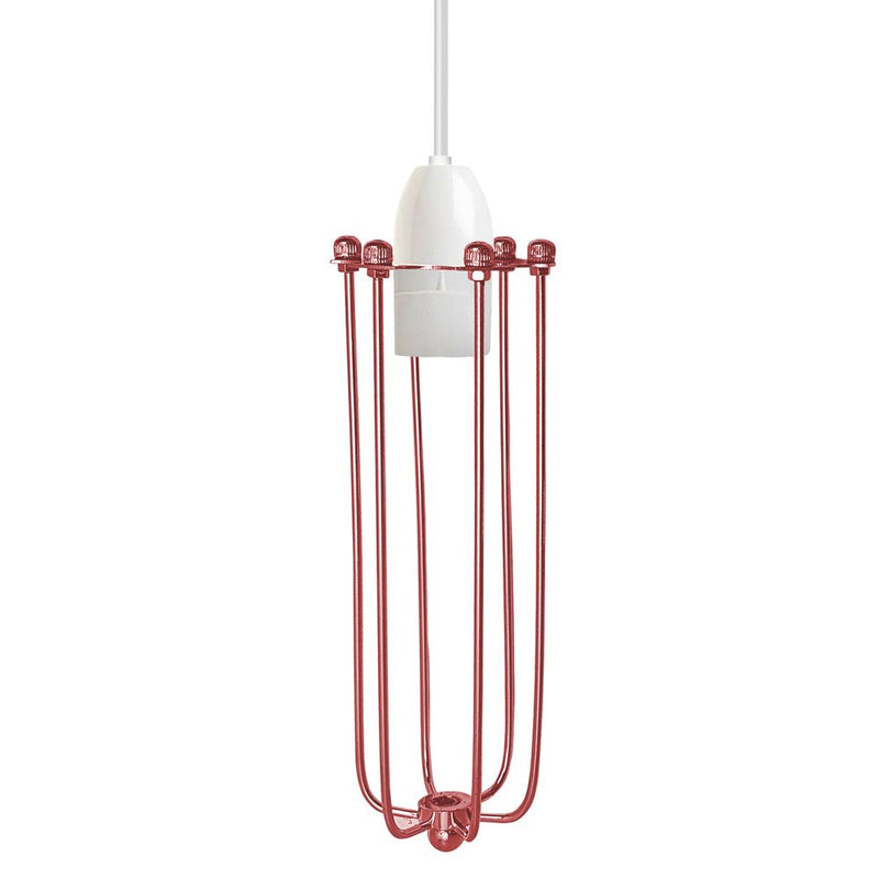 Vintage Industrial Rustic Lampshade - Rose Gold Cage Frame - High-Quality Metal - Perfect for Any Space - CE Approved