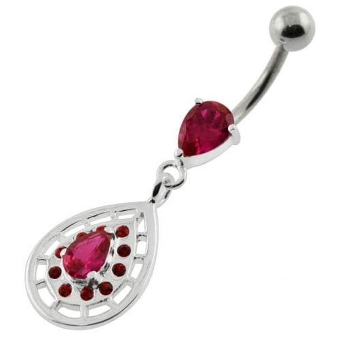 Tear Drop Patten Navel Belly piercing