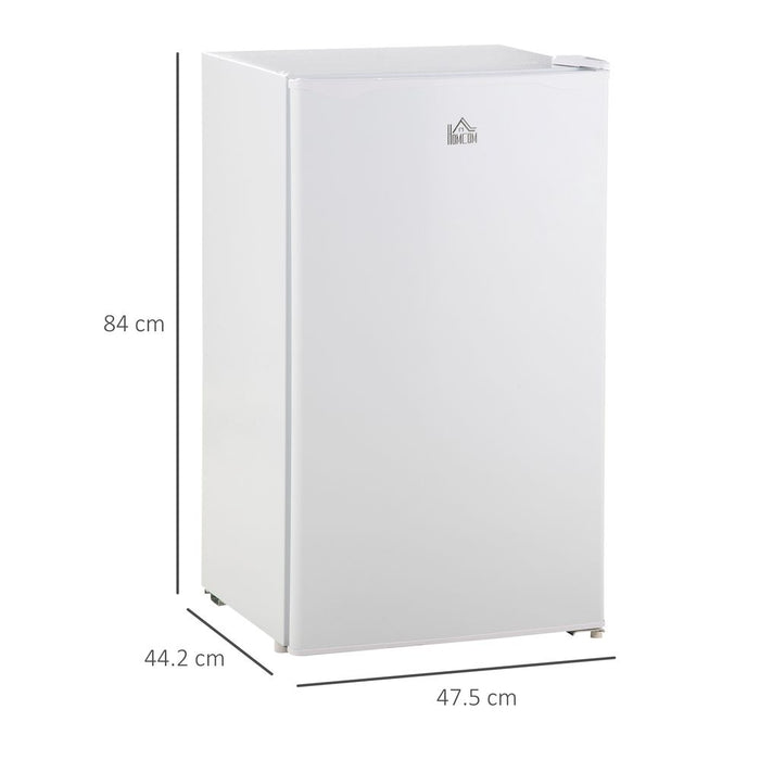 91L Freestanding Under Counter Fridge with Chiller Box Reversible Door White