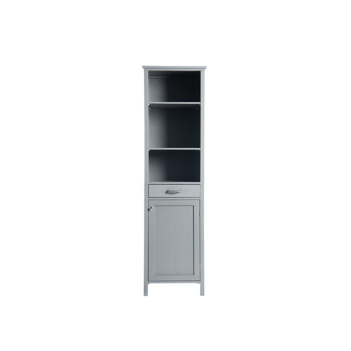 Tall Grey Storage Cabinet - Stylish Design, High-Quality Material - Perfect for Any Room - 47.5cm x 38cm x 170cm