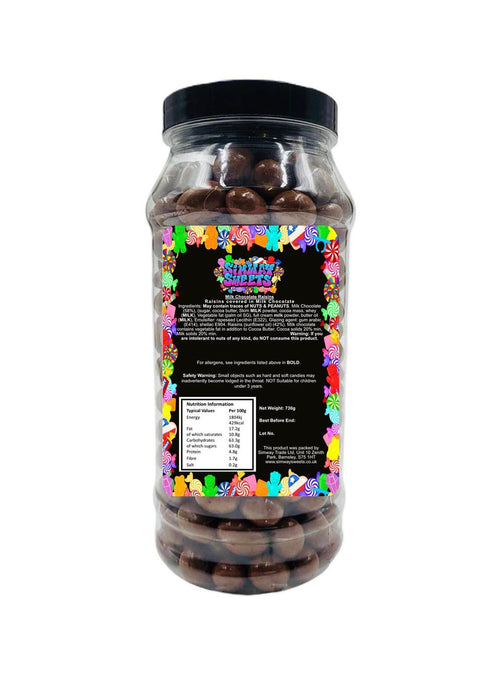 Milk Chocolate Raisins | Retro Sweets Jar | High-Quality | Fast Delivery