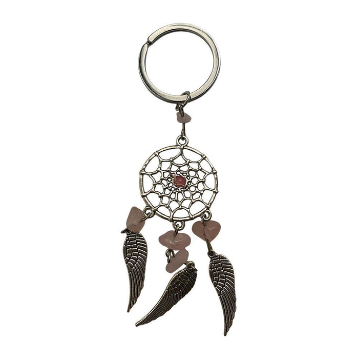 Handmade Dream Catcher Crystal Keychain, 12x5cm