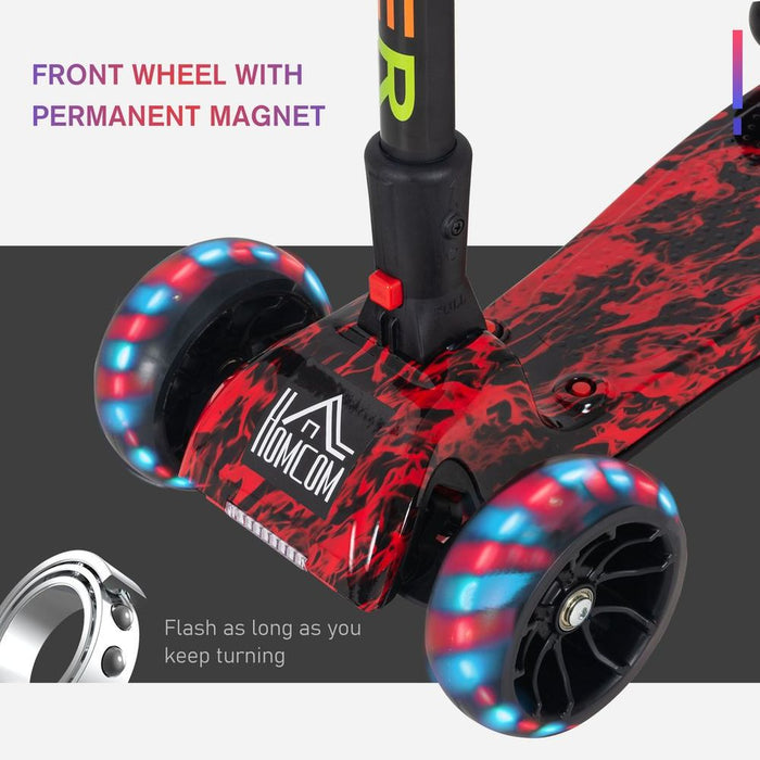 Ultimate E-Scooter for Kids: Light, Music, Water Spray, 3-6 Yrs, Red