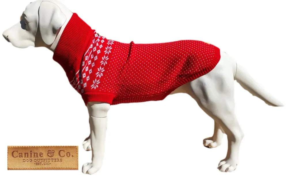 The Bailey Fair Isle - White on Red" - Pre-order Now to Secure Your Supply!