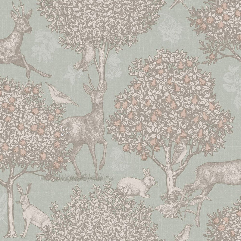 Premium Woodland Scene Sage Green sw12 Pillowcase
