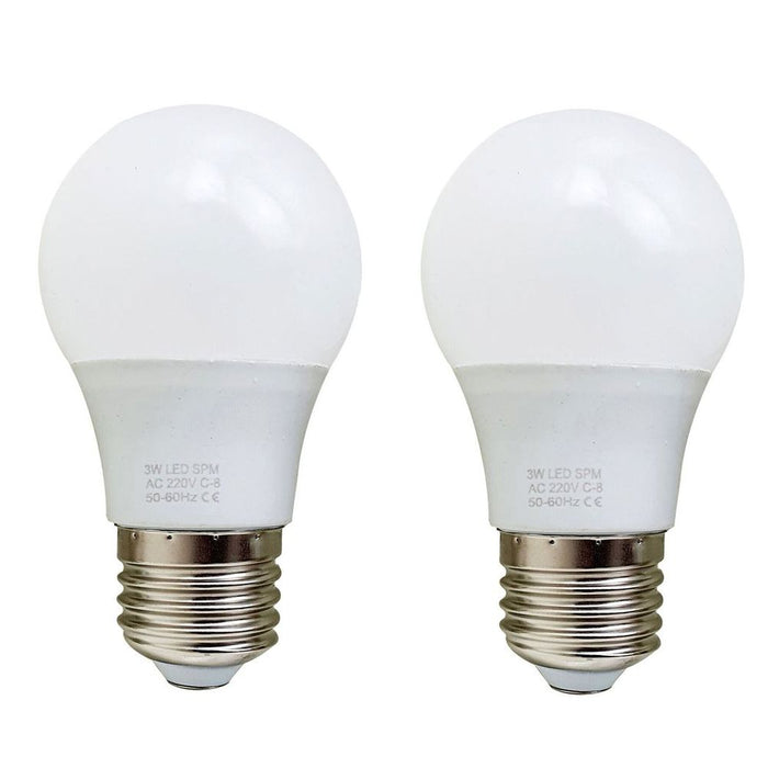 E27 3W Energy Saving Warm White LED Light Bulbs A60 E27 Screw-in non dimmable bulbs