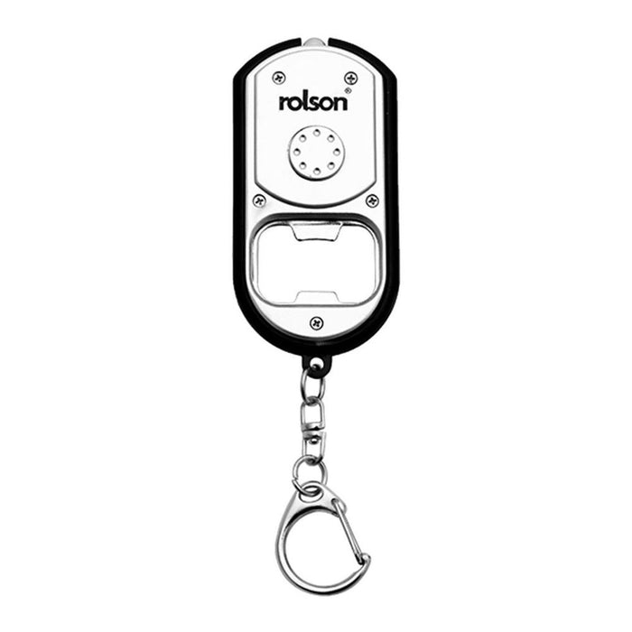 Rolson Bottle Opener Key Ring with LED & On/Off Button - High Quality