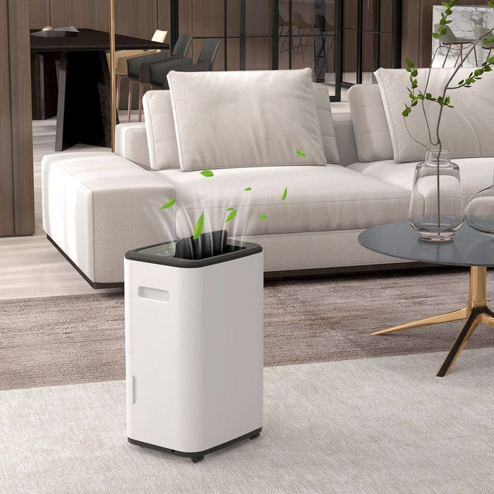 HOMCOM 20L/Day 6L Dehumidifier, Portable Quiet Air Dehumidifier for Laundry