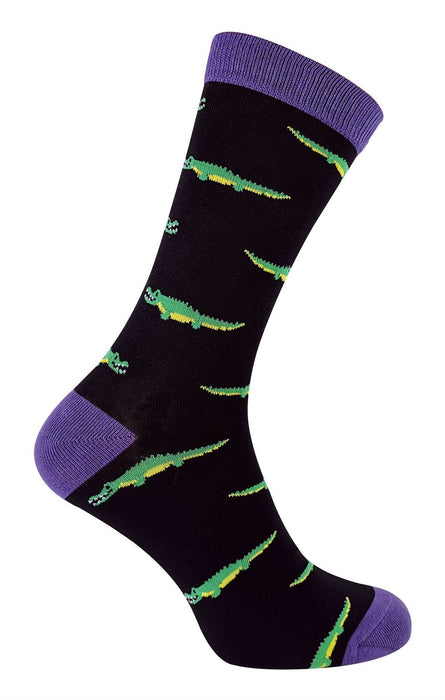 Mr Heron Animal Socks - Fun & Colorful Novelty Gift, Super Soft Bamboo, Colored Toe & Heel - 6-11 UK