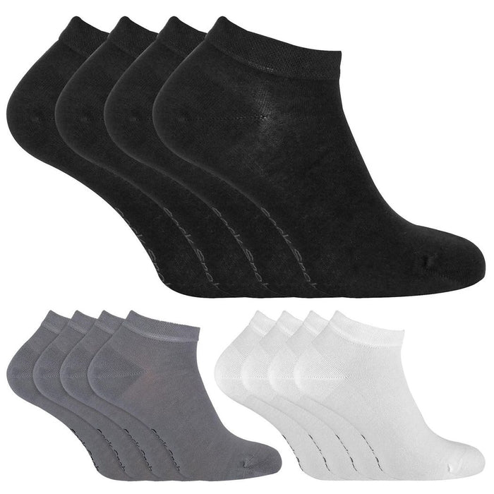 4 PAIRS Mens Bamboo Trainer Socks - TR1