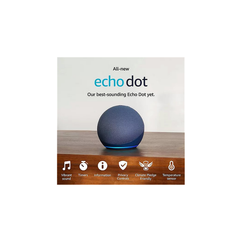 2022 AMZ ECHO DOT 5TH GEN - Best Quality Smart Speaker with Alexa - Clearer Sound & Smart Home Control