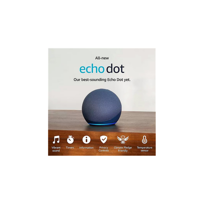 2022 AMZ ECHO DOT 5TH GEN - Best Quality Smart Speaker with Alexa - Clearer Sound & Smart Home Control