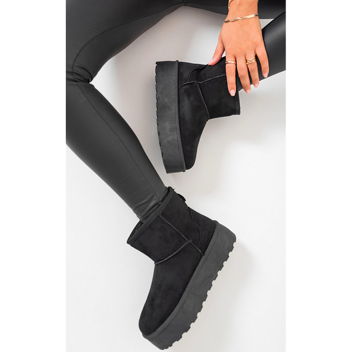 Martha Thick Heel Platform Boots - Step Up Your Style Game with Confidence!