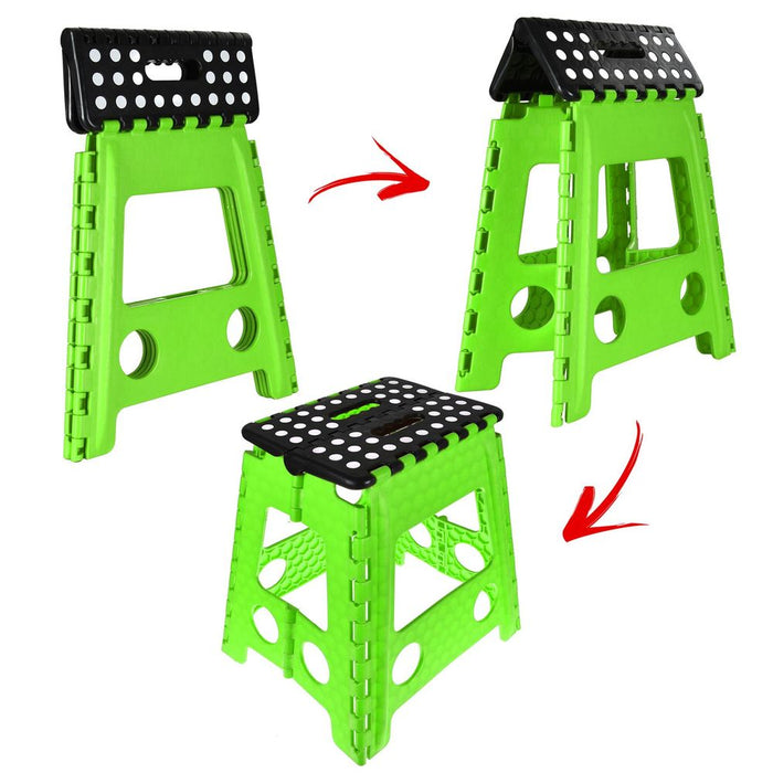 Oh So Handy Large Folding Stool - Reach High with Ease, Maximum Stability, Anti-Slip Feet