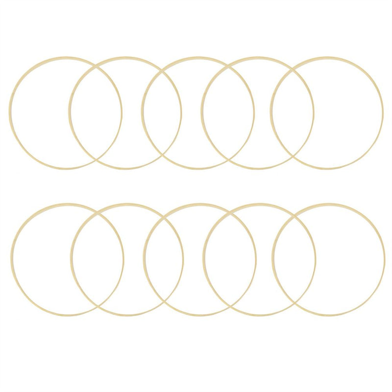 Versatile Bamboo Craft Rings - Set of 10 | Pukkr