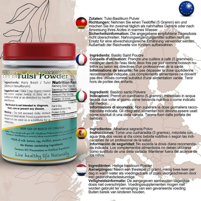 Holy Basil (Tulsi) Powder - Best Quality, Professional Seller - Buy with Confidence!