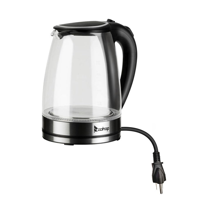 HD-1857-A 220V 2000W 1.8L Electric Glass Kettle UK Plug