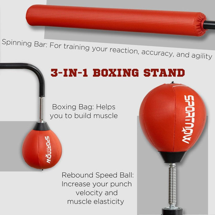 SPORTNOW Freestanding Boxing Bag - Improve Precision, Agility, and Reaction Time