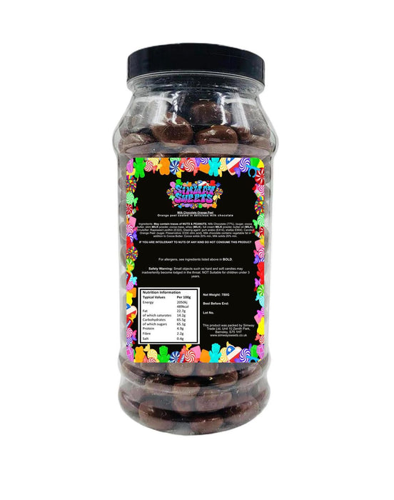 Milk Choc Orange Peel Retro Sweets Gift Jar - High-Quality, Delivered to Your Door. Perfect for All Ages! Shop Now!