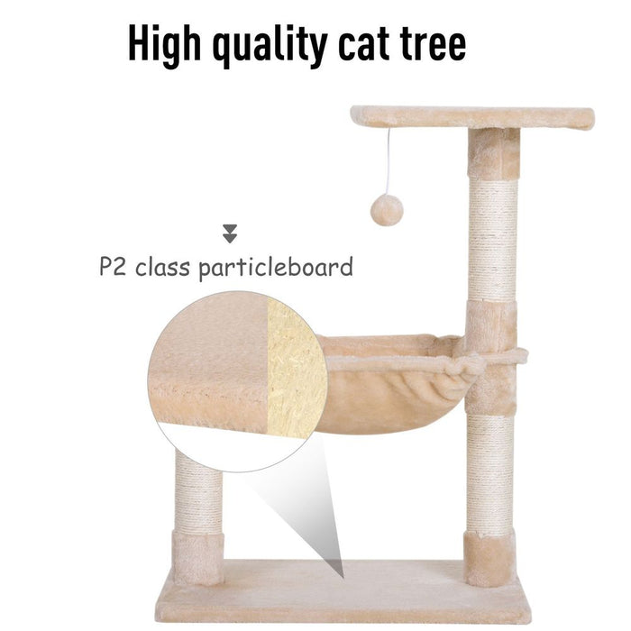 Premium Cat Activity Tree: Kitten Play Tower, 2-Tier w/ Sisal Scratching Post - Quality Guaranteed!