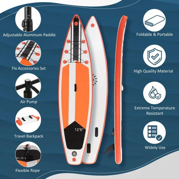 10Ft Inflatable Paddle Board - Adjustable Paddle - Non-Slip Deck - High Quality - Professional Seller