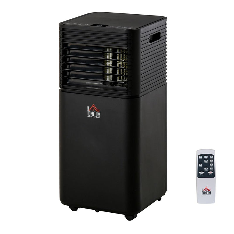 HOMCOM 5000 BTU 4-In-1 Portable Air Conditioner Unit Cooling Dehumidifying Ventilating for Room up to 18m², with Fan, Remote, 24H Timer, Window Mount Kit, R290, A Energy Efficiency
