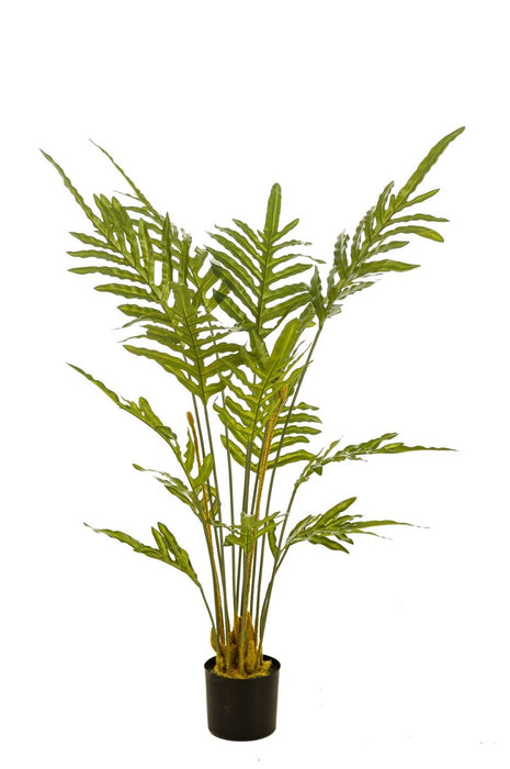 Realistic Artificial Fern Plant | 4ft / 120cm Green Foliage | Low-Maintenance Home Decor