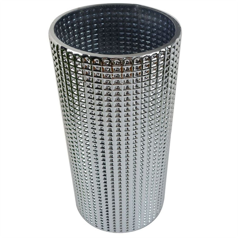 Exquisite 30cm Silver Dot Glass Vase