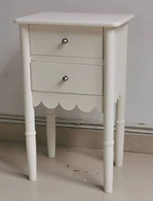 Premium Hand Finished 67CM 2 Drawer Bedside Table