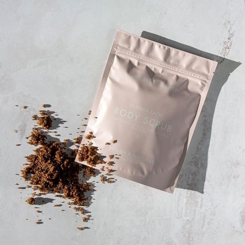 The Skin Kitchen Vanilla Latte Body Scrub with Coconut Oil, Caster Sugar, 200g