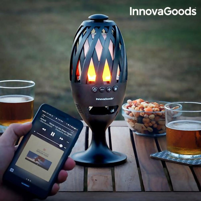 Firesound LED Flame Lamp with Bluetooth Speaker