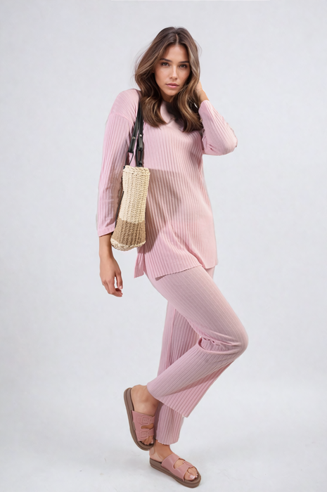 Annalise Knitted Top and Trouser Co-ord Set