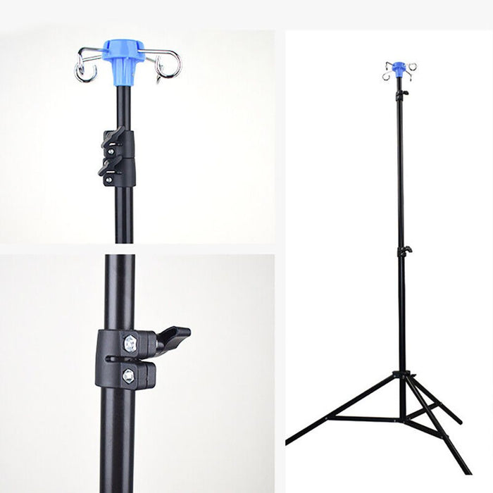 Portable IV Pole Drip Bag Stand Intravenous Foldable Pole Stand Aluminum Alloy