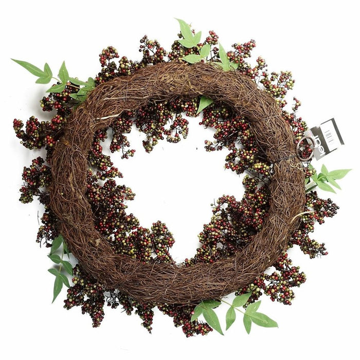 Premium 55cm Black Berries Wreath - Stunning Foliage & Quality Craftsmanship - Ideal for Any Door - Limited Stock!