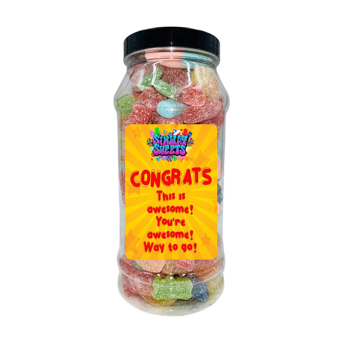 Premium Congrats Jar - Fizzy Mix: Celebrate in Style!