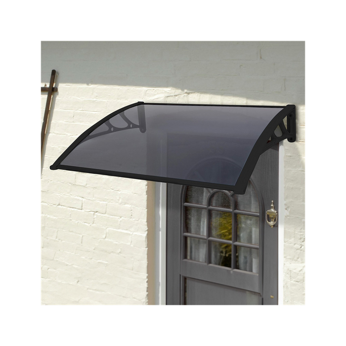 High-quality Tinted Door Canopy - Black