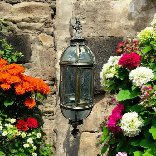 80CM METAL GARDEN WALL LANTERN