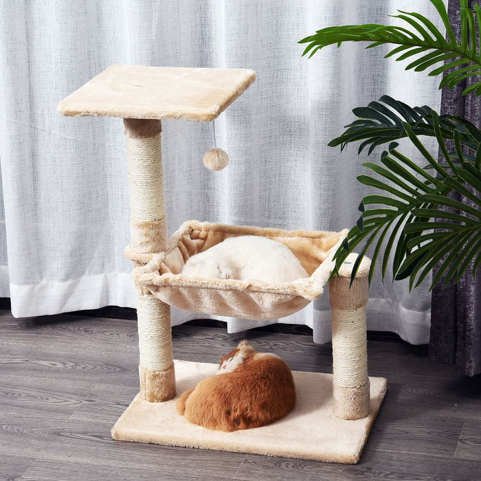 Premium Cat Activity Tree: Kitten Play Tower, 2-Tier w/ Sisal Scratching Post - Quality Guaranteed!