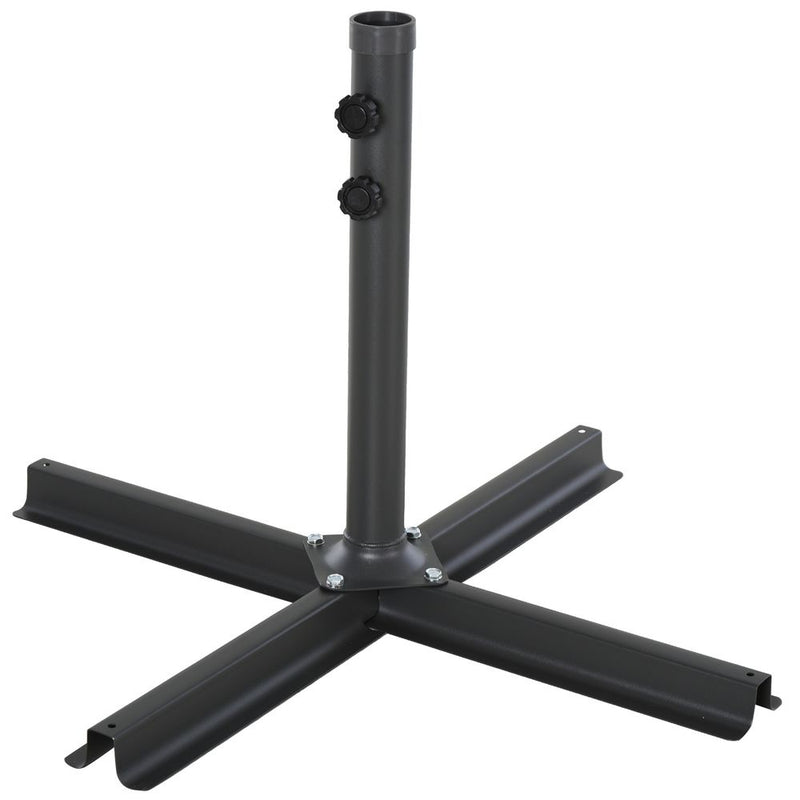 High-Quality HDPE 4-Part Fillable Parasol Base - Strong & Durable - Fits 48mm Poles - Secure & Stylish