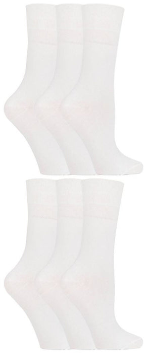 Gentle Grip - Ladies Diabetic Socks - 6 Pairs