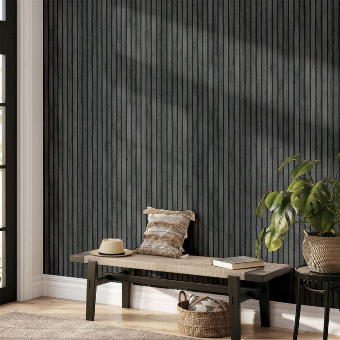 Wood Slats Charcoal Grey sw12