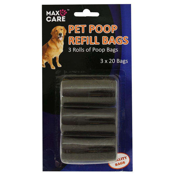 Premium Pet Waste Bag Refill | Pack of 60 | Black