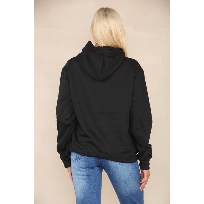 Ladies Oversized Hoodie With Relax Graphics