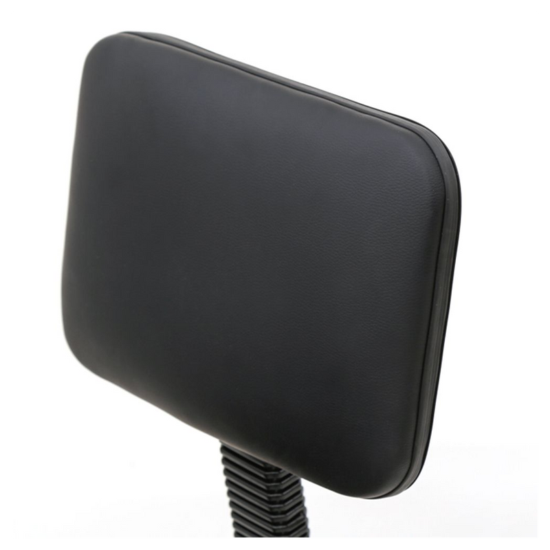 Round Shape Adjustable Salon Stool with Back Black