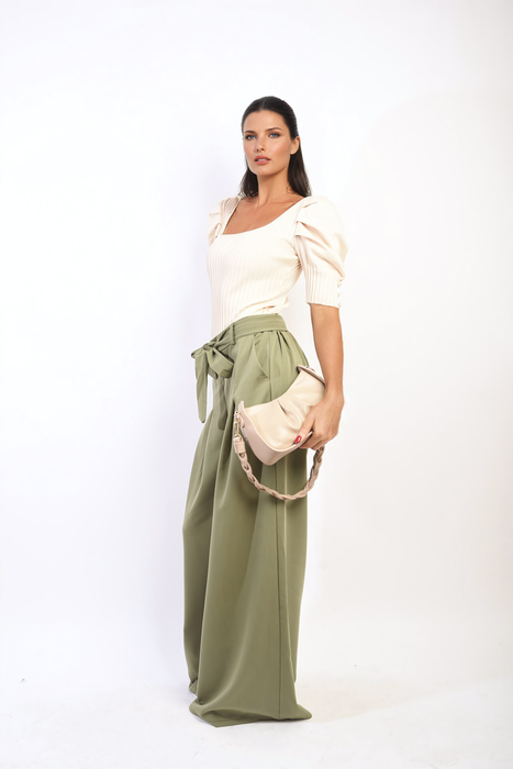 Clara High Waist Belted Wide Leg Trouser - Flattering, Chic, and Versatile Pants for Any Occasion