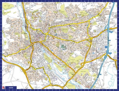 A to Z Map of Exeter 1000 Piece Jigsaw Puzzle