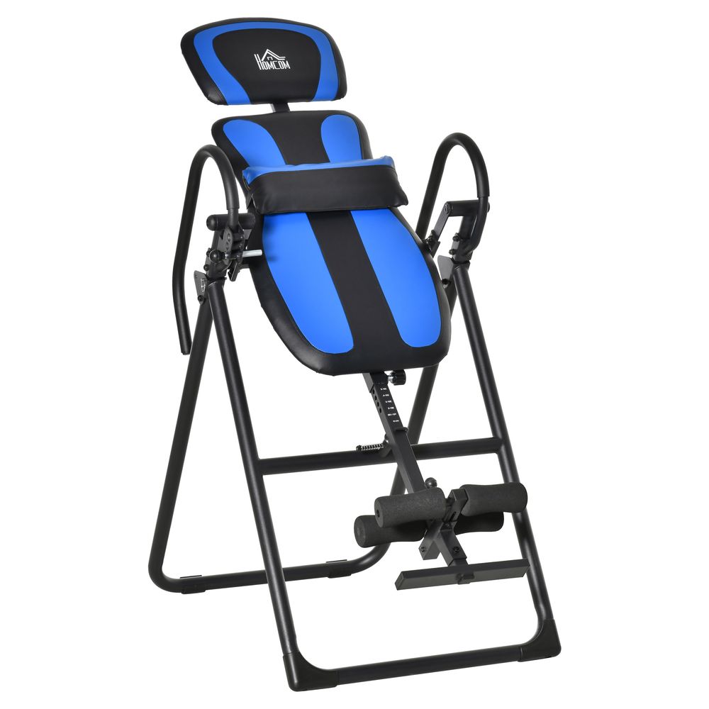 Revitalize with HOMCOM Gravity Inversion Table - Fitness Bench, Ankle ...