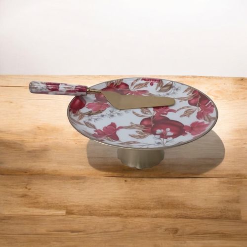 20CM CAKE STAND WITH KNIFE