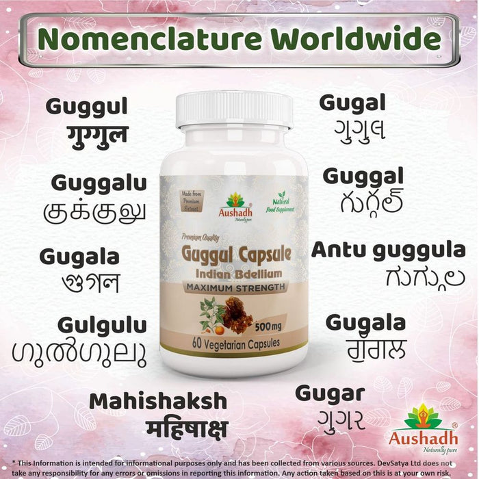 Premium Guggul Capsule - All-Natural, Effective, and Clinically-Proven