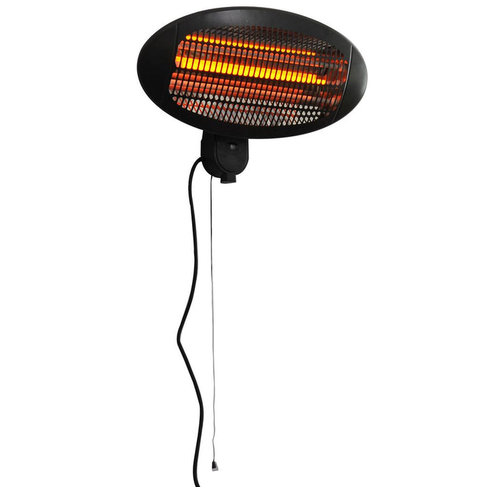 High-Quality 2kW Electric Patio Heater | Wall Mount | 3 Power Settings | Aluminium Frame | Perfect for Outdoor and Indoor Use